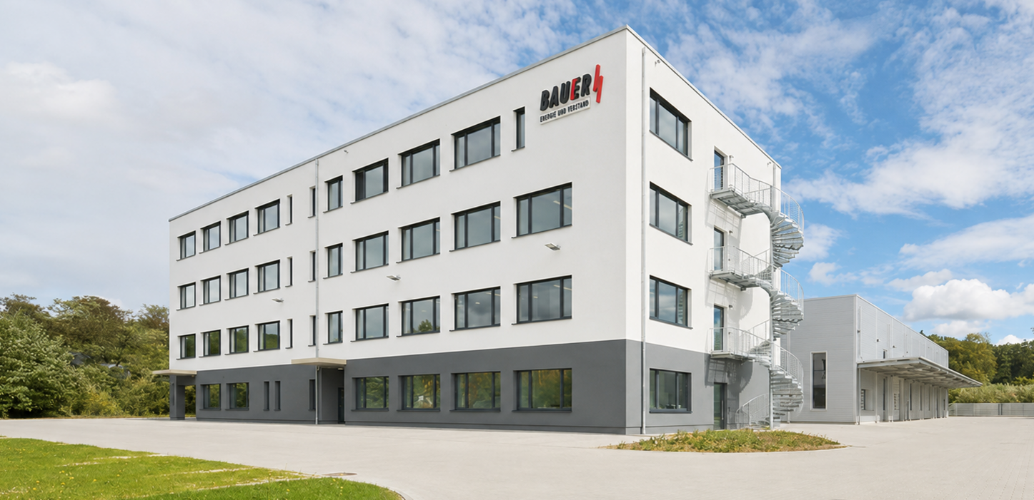 Außenansicht des BAUER Standorts Göppingen Elektroanlagen.